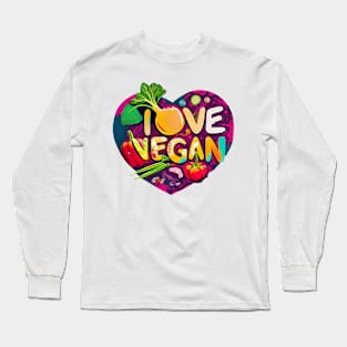 I love vegan Long Sleeve T-Shirt